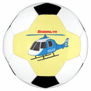 Niedliche Polizeiabteilung Hubschrauber Chopper Ca Fußball