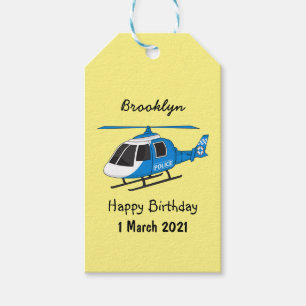 Niedliche Polizeiabteilung Hubschrauber Chopper Ca Geschenkanhänger