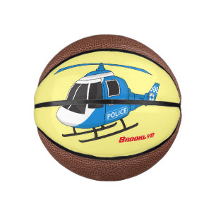 Niedliche Polizeiabteilung Hubschrauber Chopper Ca Mini Basketball