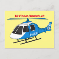 Niedliche Polizeiabteilung Hubschrauber Chopper Ca