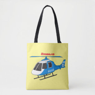 Niedliche Polizeiabteilung Hubschrauber Chopper Ca Tasche