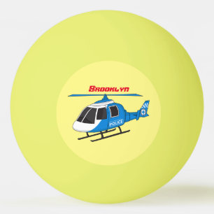 Niedliche Polizeiabteilung Hubschrauber Chopper Ca Tischtennisball