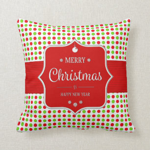 Niedliche Polka Docks Weihnachten Kissen