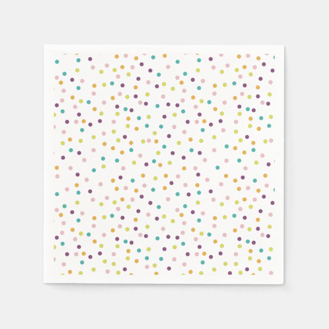 Niedliche Polka-Paper-Teller Serviette (Vorderseite)