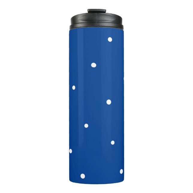 Niedliche Polka-Punkte Thermosbecher (Vorderseite)
