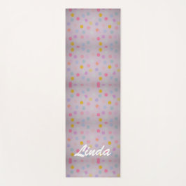 Niedliche Polka-Punkte Yogamatte