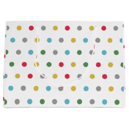 Niedliche Polka-Punktmuster Große Geschenktüte