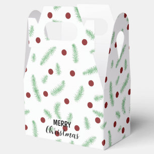 Niedliche Polska dot Christmas tree Red Green Geschenkschachtel
