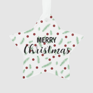Niedliche Polska dot Christmas tree Red Green Ornament