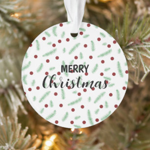 Niedliche Polska dot Christmas tree Red Green Ornament