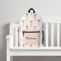 Niedliche Poodles mit Bows-Individuelle Name