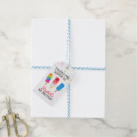 Niedliche Populationen Custom Birthday Favor Tag