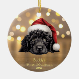 Niedliche Portugiesische Weihnachtsmannmütze für H Keramik Ornament