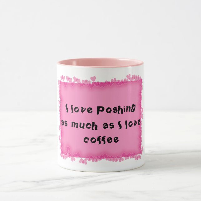 Niedliche Poshmark Kaffee-Tasse Tasse (Zentrum)