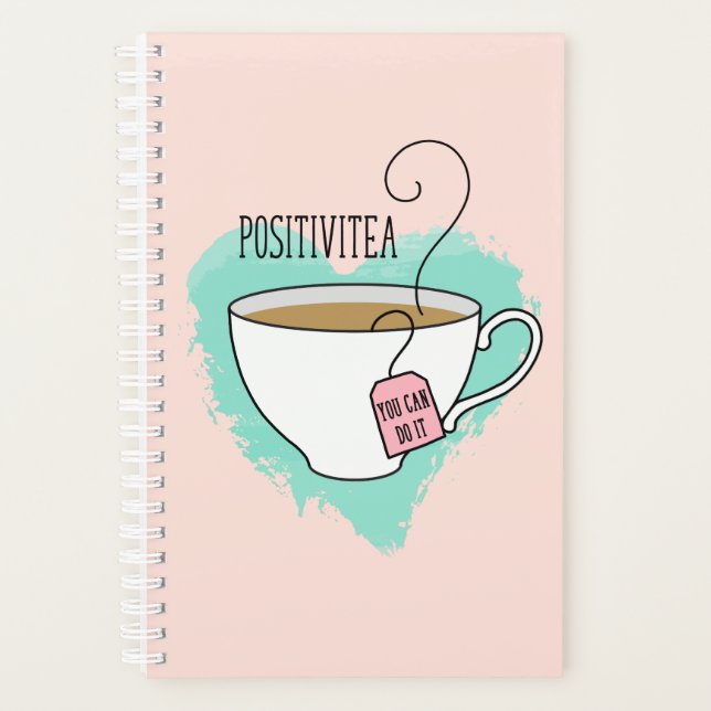 Niedliche Positivitea Geschenk für Abschluss, neue Planer (Vorderseite)