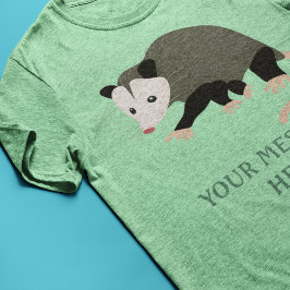 Niedliche Possum-Illustration Personalisiert Tri-Blend Shirt