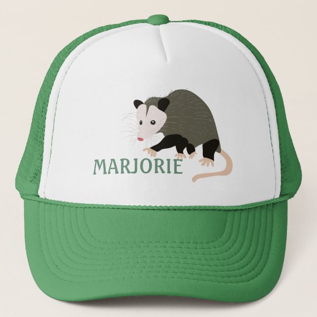 Niedliche Possum-Illustration Personalisiert Truckerkappe (Vorderseite)