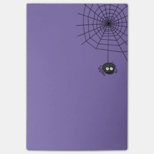 Niedliche Post-It Singrün-Halloweens Spiderweb Klebezettel