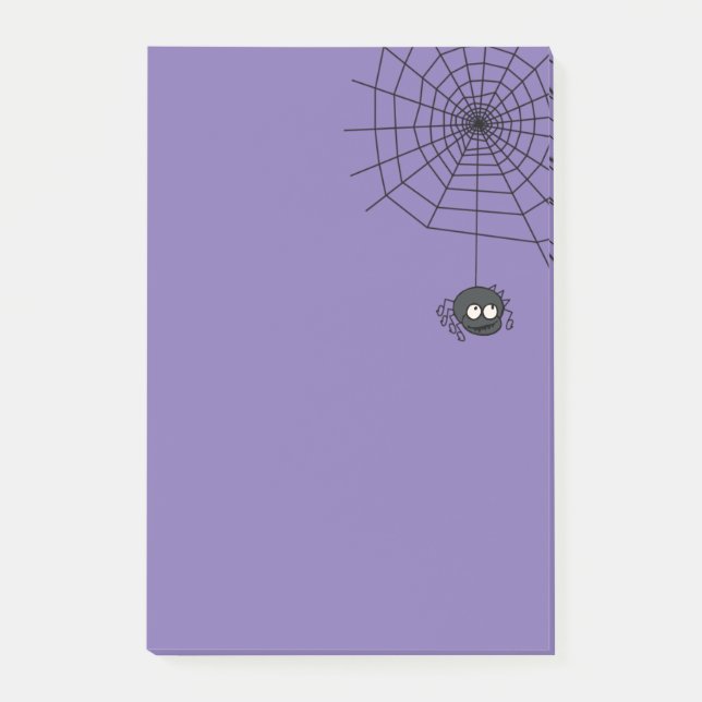 Niedliche Post-It Singrün-Halloweens Spiderweb Post-it Klebezettel (Vorderseite)