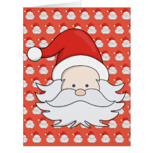 Niedliche Postkarte für den Weihnachtsmann
