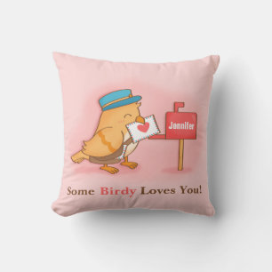 Niedliche Postman Birdy Einige Birdy Lieben Sie Kissen