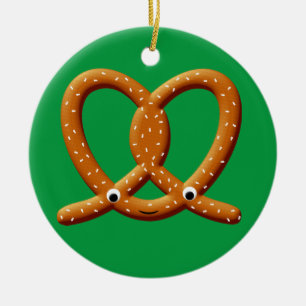 Niedliche Prätzel Zeichnend Drucke Keramik Ornament