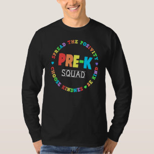Niedliche Pre K Squad School Admin Bewertung Front T-Shirt