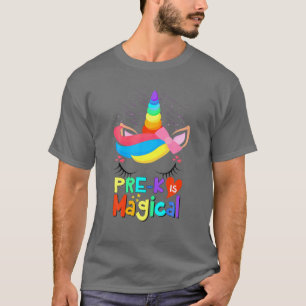 Niedliche Pre-K Unicorn Magical Pre-K zurück in di T-Shirt
