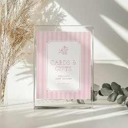 Niedliche Preppy Baby Baby Babydusche Einladung Acrylschild