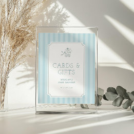 Niedliche Preppy Baby Baby Babydusche Einladung Acrylschild