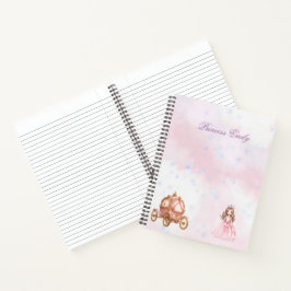 Niedliche Princess und Carriage Personalisiert Not Notizbuch