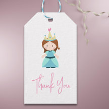 Niedliche Prinzessin Birthday Party Danke