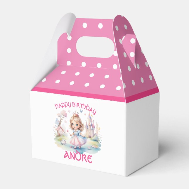 Niedliche Prinzessin in Whimsical Wonderland Gefäl Geschenkschachtel (Vorderseite)