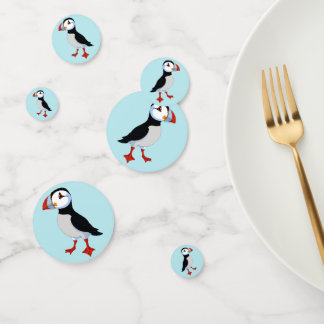 Niedliche Puffins Design Table Confetti Konfetti