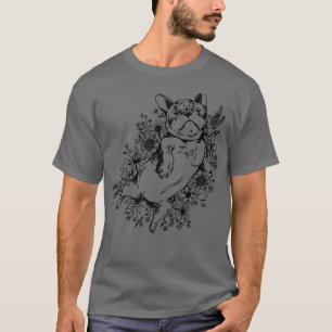 Niedliche Puggle Dog Besitzer Puppy Pet Blume Dog  T-Shirt