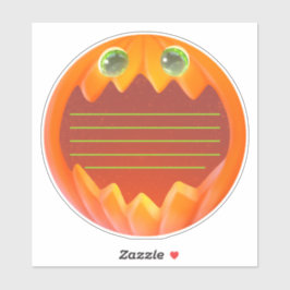 Niedliche Pumpkantstickersticker Aufkleber