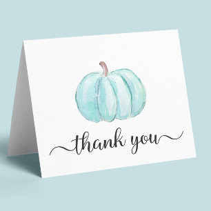 Niedliche Pumpkin Baby Boy Dusche Dankeskarte