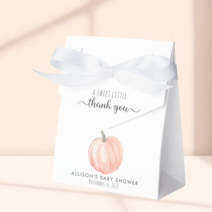 Niedliche Pumpkin Baby Dusche Vielen Dank Geschenkschachtel