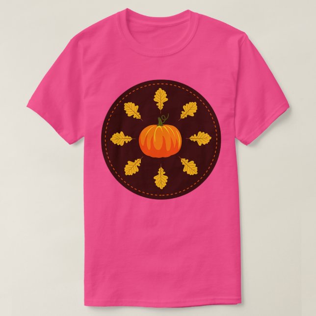 Niedliche Pumpkin-Briefmarke T-Shirt (Design vorne)