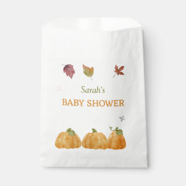 Niedliche Pumpkin Fall Baby Dusche Einladung Geschenktütchen