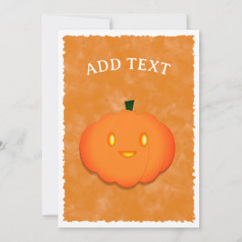 Niedliche Pumpkin Halloween Wasserfarbe Kinderdusc Einladung
