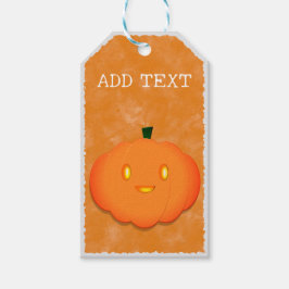 Niedliche Pumpkin Halloween Wasserfarbe Kinderdusc Geschenkanhänger