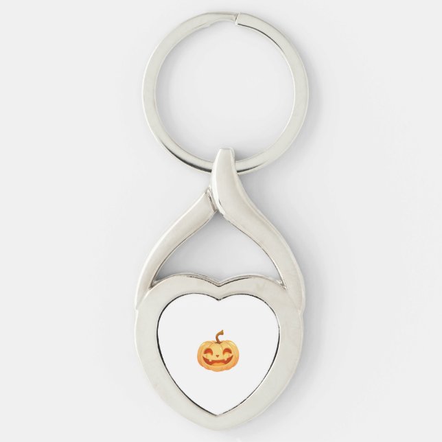 Niedliche Pumpkin Kürbislaterne Turtle Sea Hallowe Schlüsselanhänger (Vorderseite)
