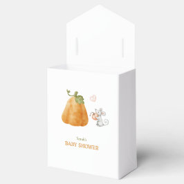 Niedliche Pumpkin Mouse Fall Baby Dusche Geschenkschachtel