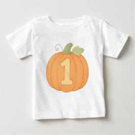 Niedliche Pumpkin Nummer eins Pastell Fall erster  Baby T-shirt