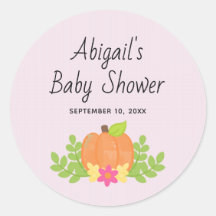 Niedliche Pumpkin Pink Fall Baby Dusche