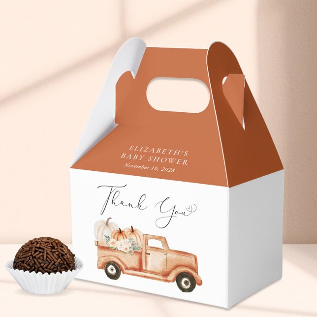 Niedliche Pumpkin Truck Kinderdusche Vielen Dank Geschenkschachtel (Von Creator hochgeladen)
