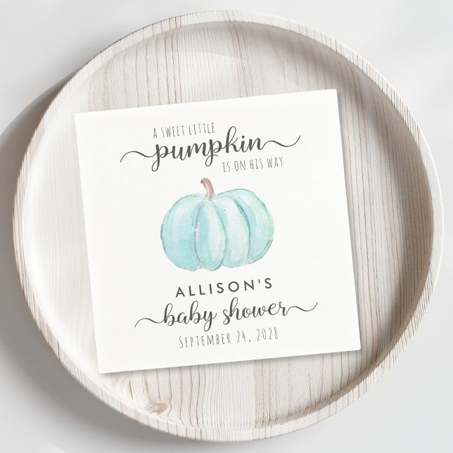 Niedliche Pumpkin Watercolor Kinderdusche Serviette (Von Creator hochgeladen)