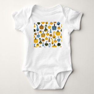 Niedliche Pumpkins Cartoon Hand gezogen Baby Strampler