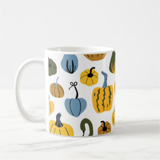 Niedliche Pumpkins Cartoon Hand gezogen Kaffeetasse